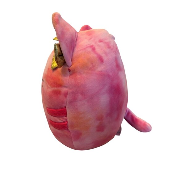 Original Squishmallows Cici The Cat Plush Toy With Bow Pink/Orange Tie-Dye 8" - Picture 4 of 7